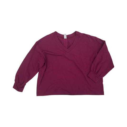 Sweatshirt Collar By Te Verde In Purple, Size:1X