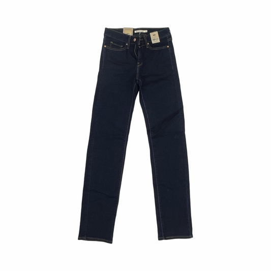 Jeans Skinny By Levis In Blue Denim, Size:2