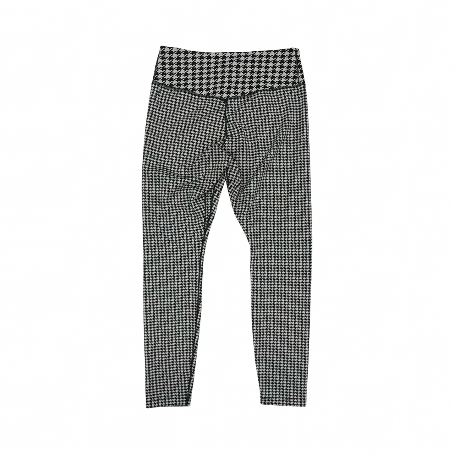 Athletic Leggings By Nike In Black & White, Size:M