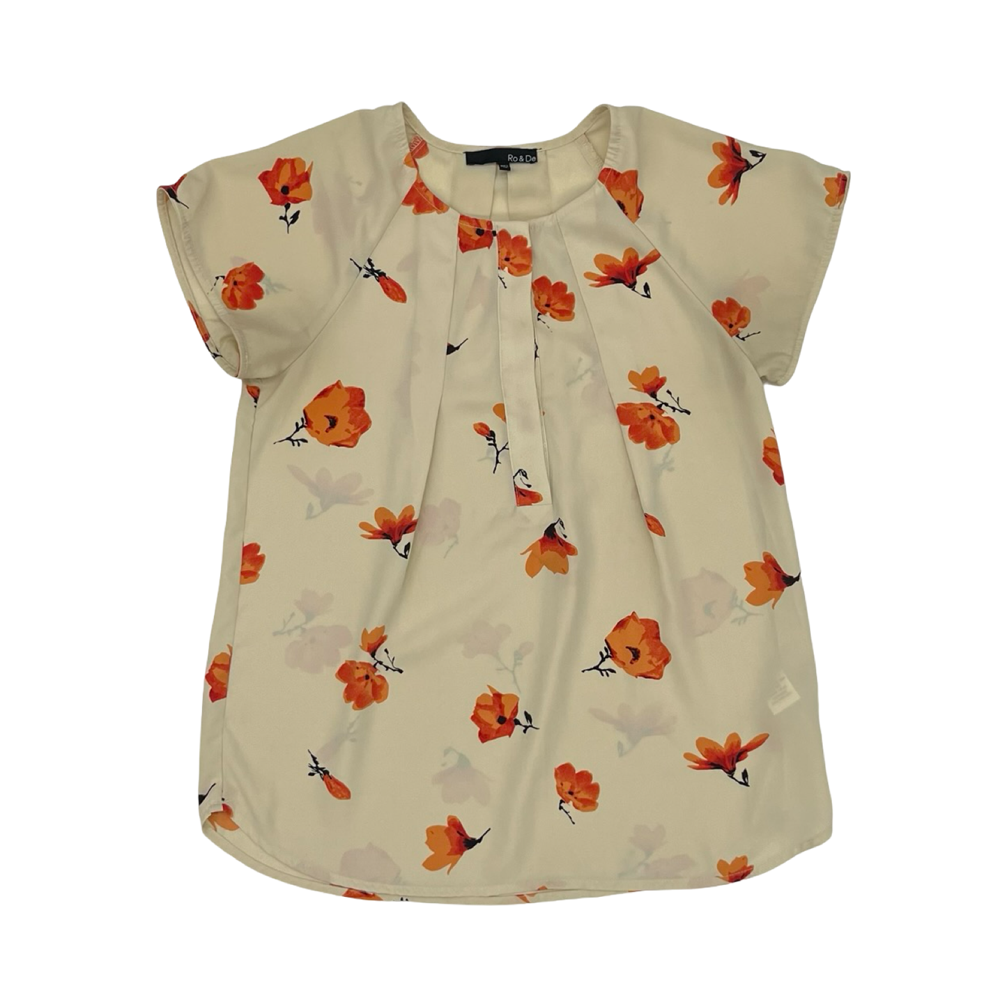 Blouse Ss By Ro & De In Tan, Size:Xs