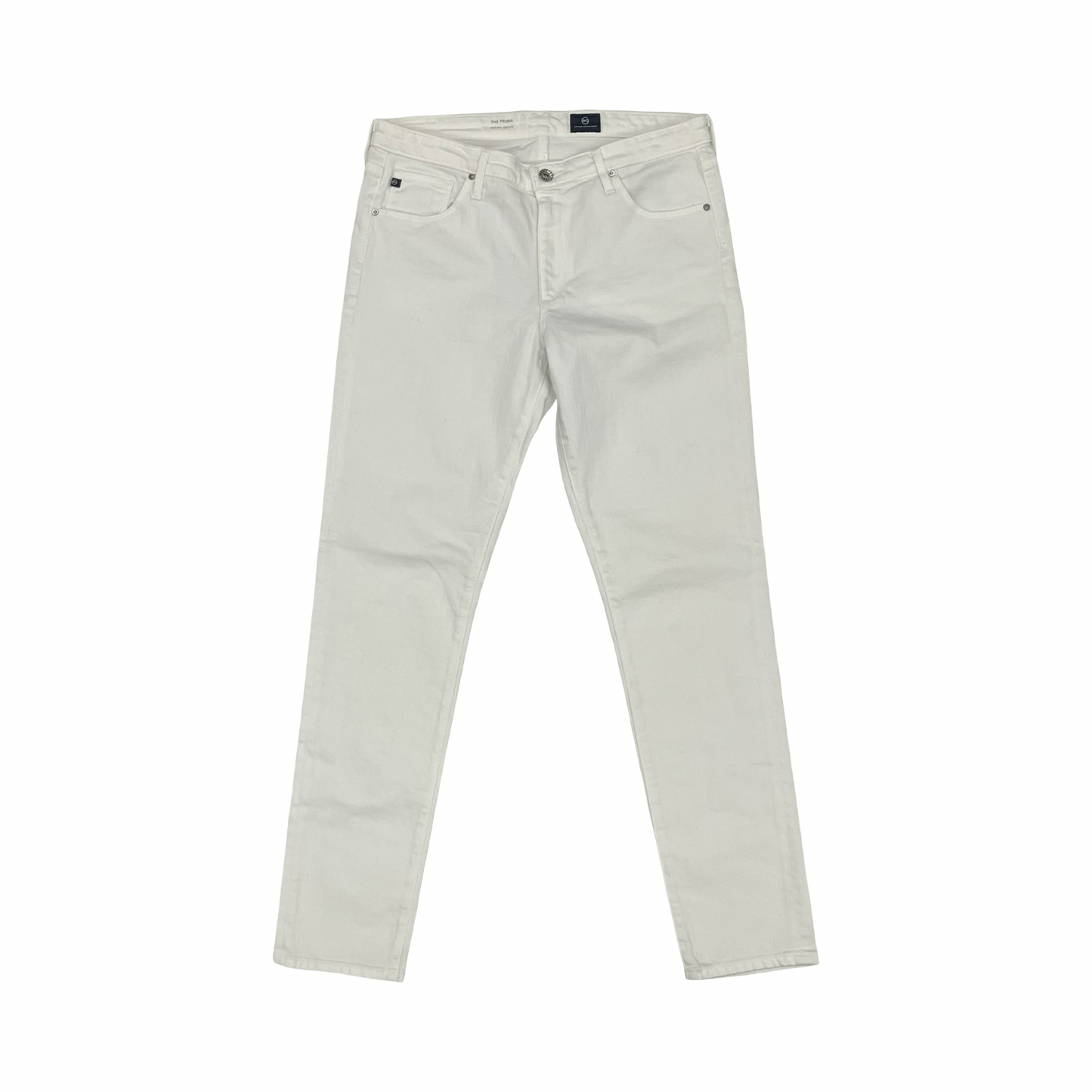 Jeans Straight By Adriano Goldschmied In White Denim, Size:10