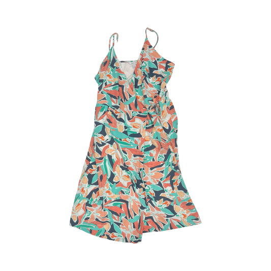 Dress Casual Midi By Nine West In Blue & Pink, Size:L