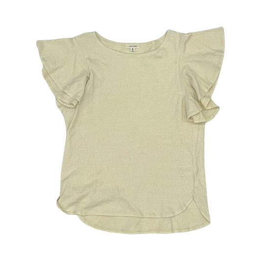 Top Ss By Max Studio In White & Yellow, Size:M