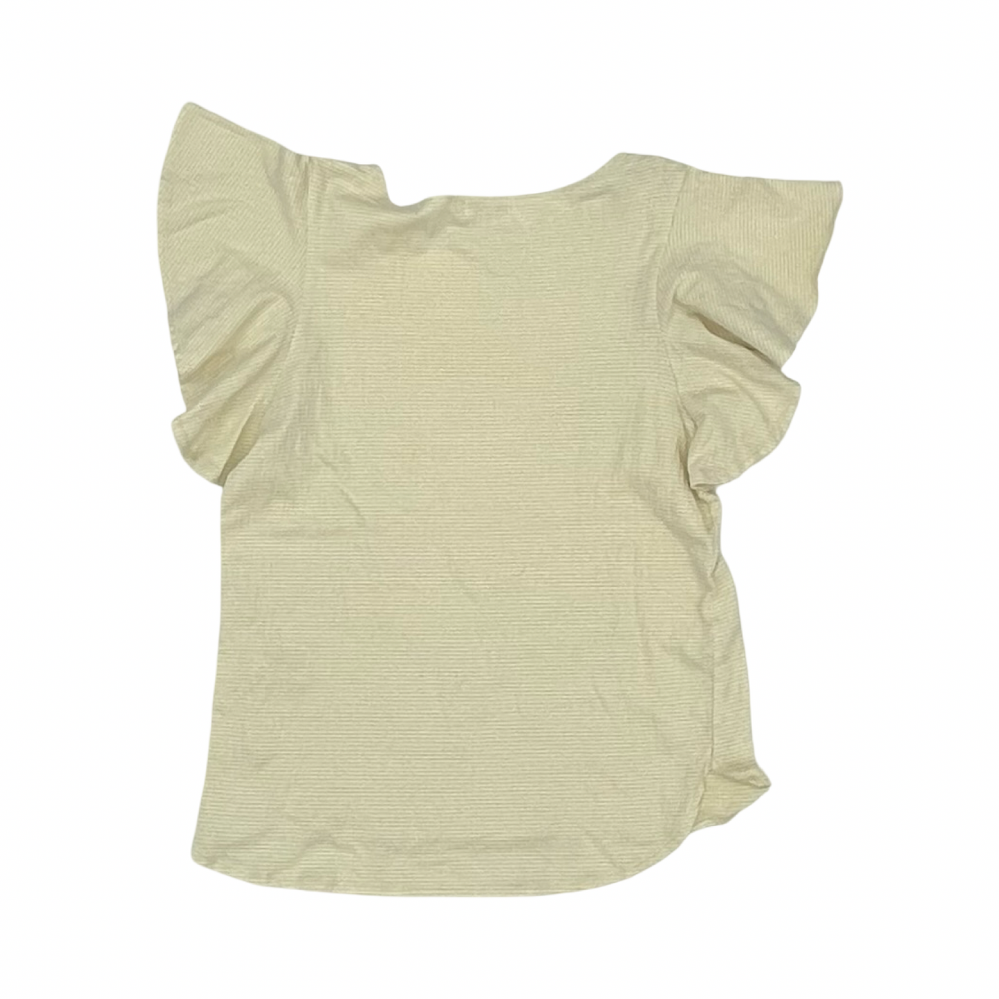 Top Ss By Max Studio In White & Yellow, Size:M