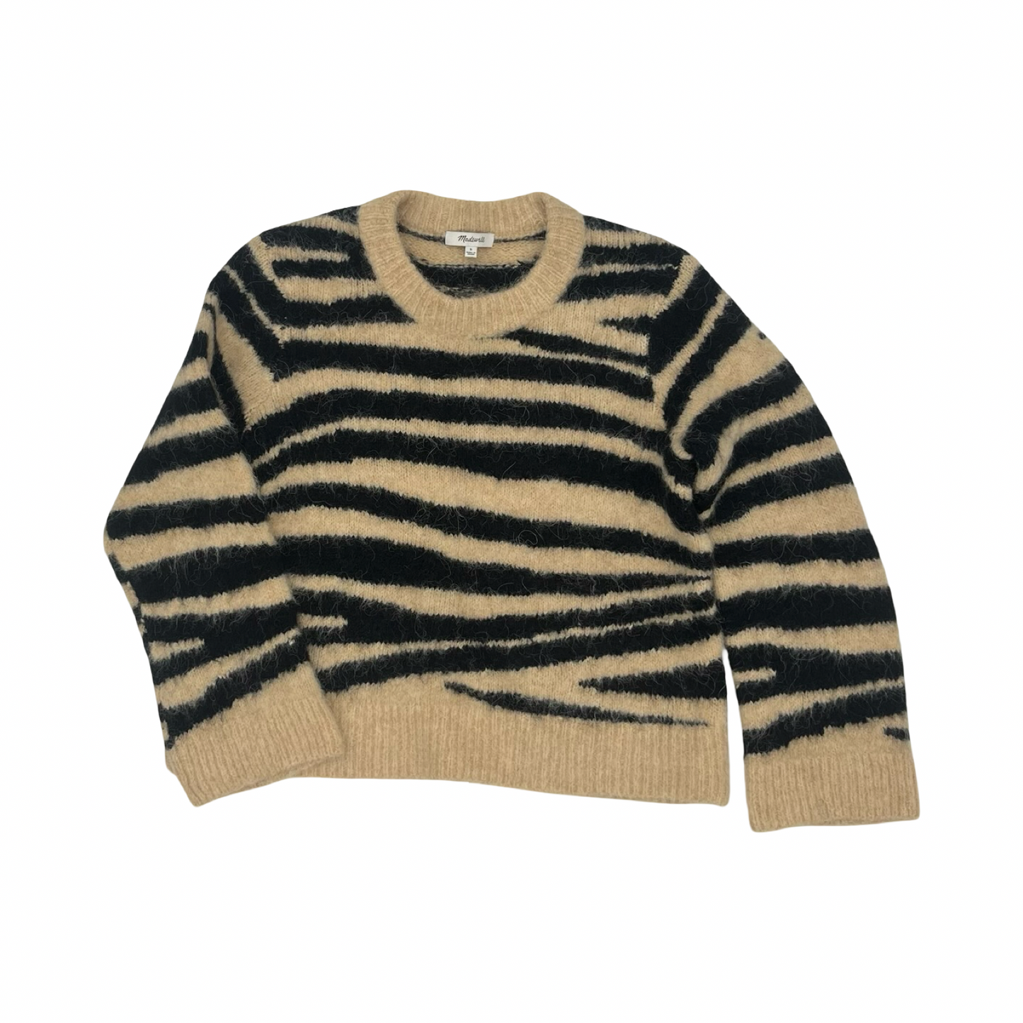 Sweater By Madewell In Black & Tan, Size:S