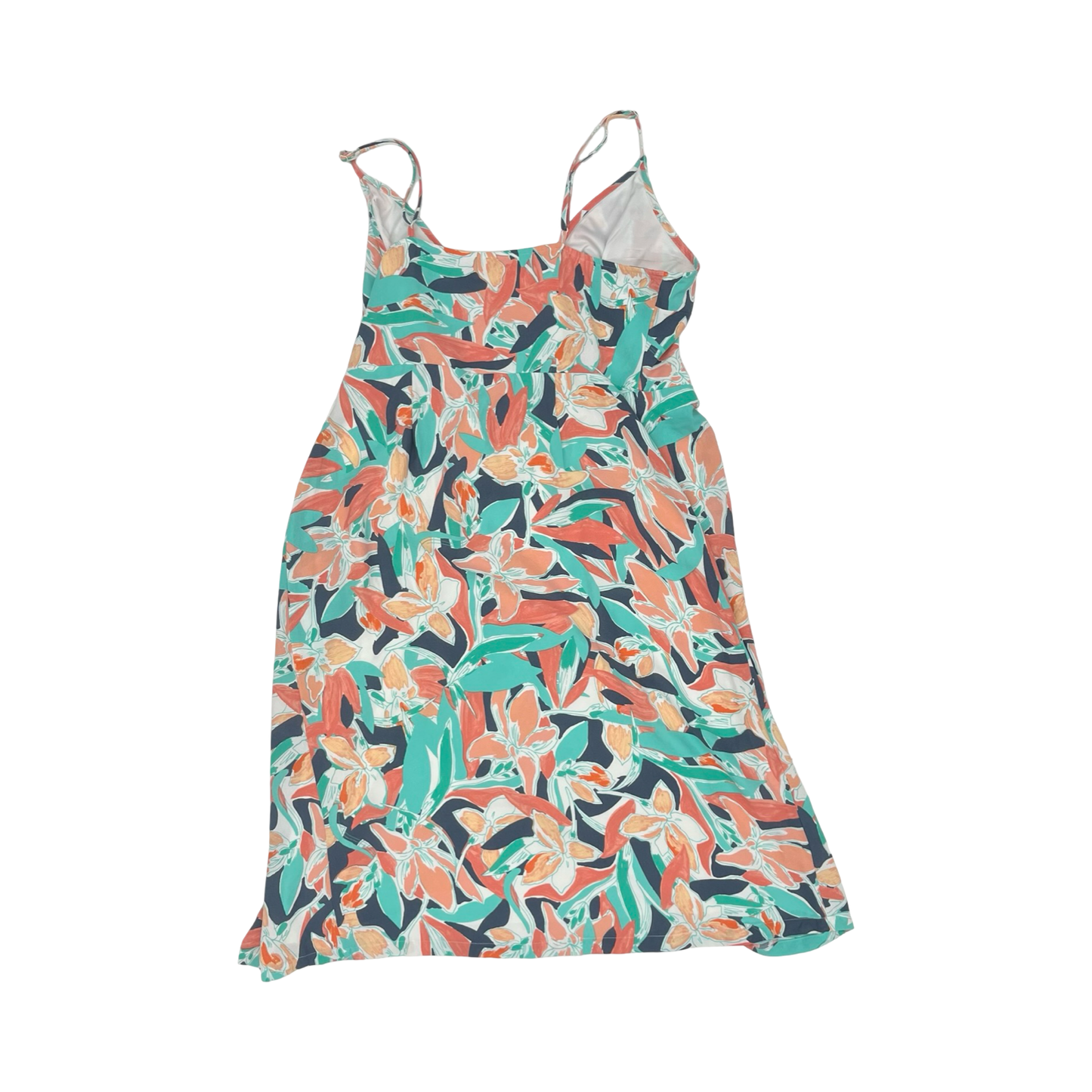 Dress Casual Midi By Nine West In Blue & Pink, Size:L