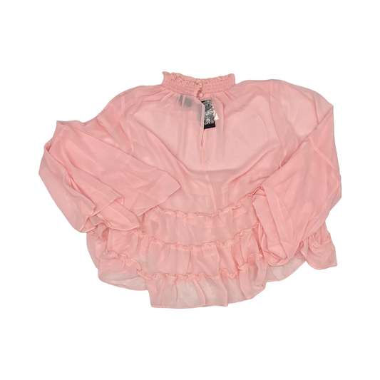 Blouse Ls By Torrid In Pink, Size:2X