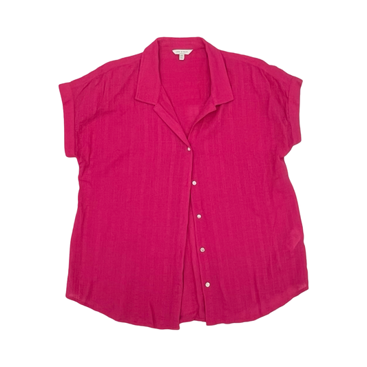 Blouse Ss By Lucky Brand In Pink, Size:M