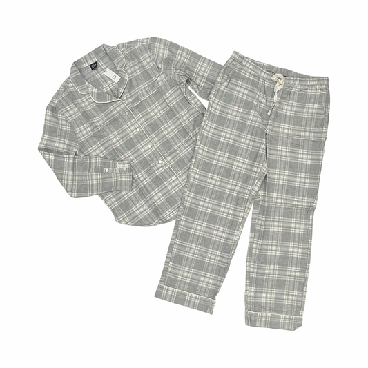 Pajamas 2Pc By Gap In Grey & White, Size:M