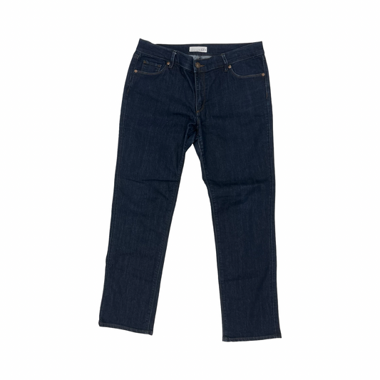 Jeans Straight By Loft In Blue Denim, Size:12