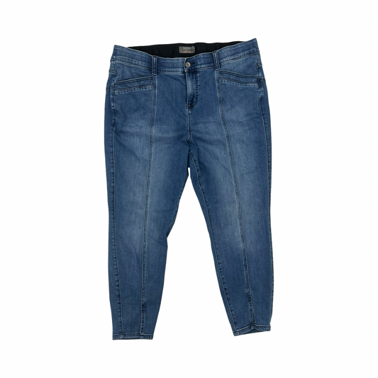 Jeans Skinny By Torrid In Blue Denim, Size:22