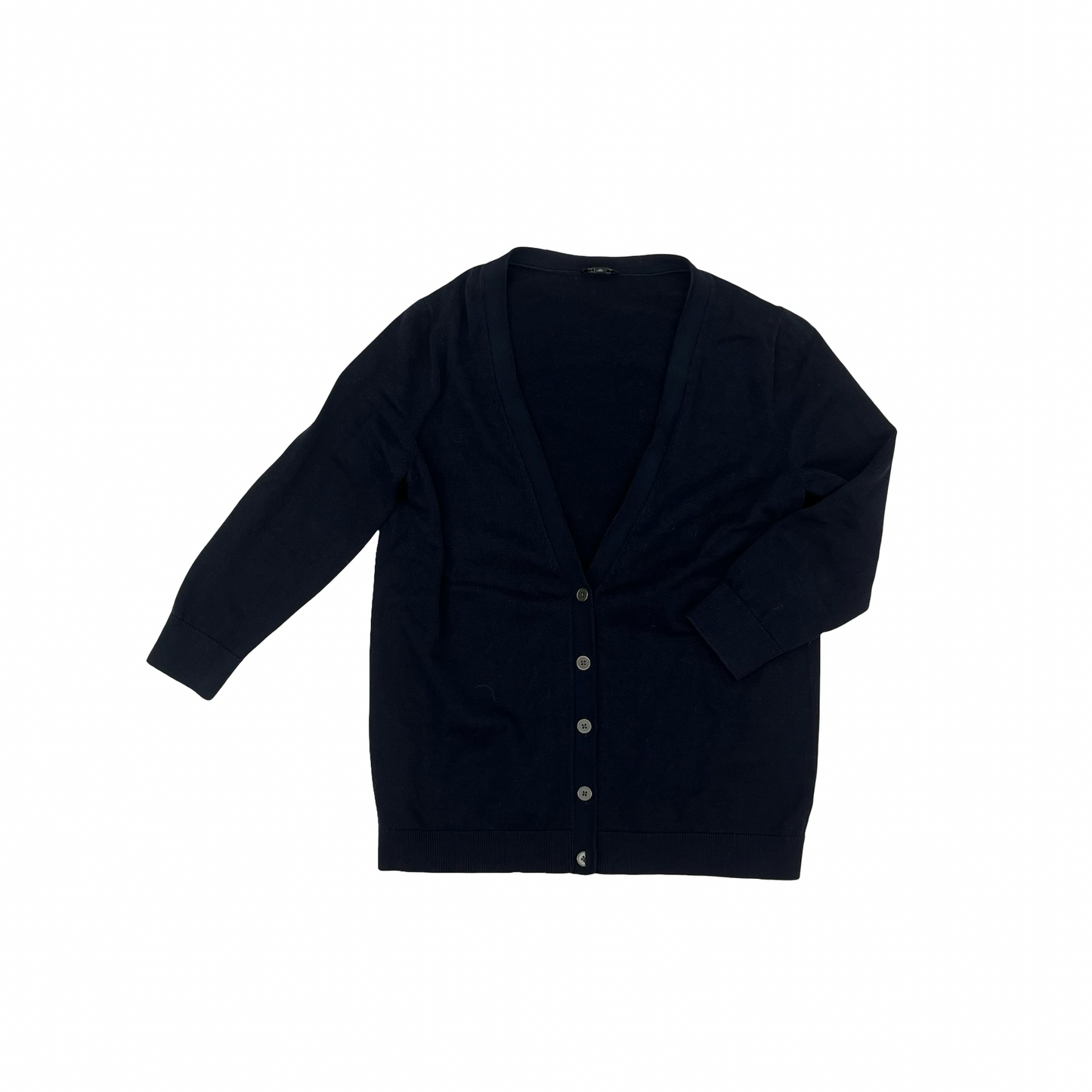 Sweater Cardigan By Talbots In Navy, Size:M
