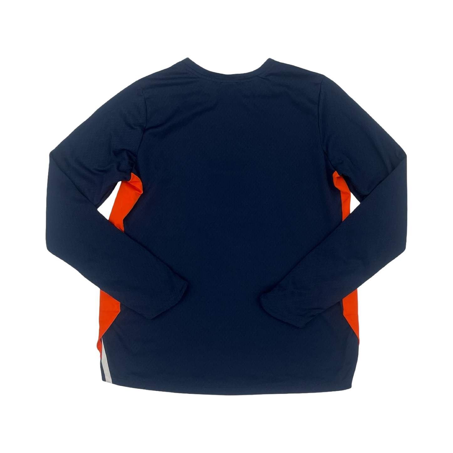 Athletic Top Ls Collar By Nike In Blue & Orange, Size:Xl