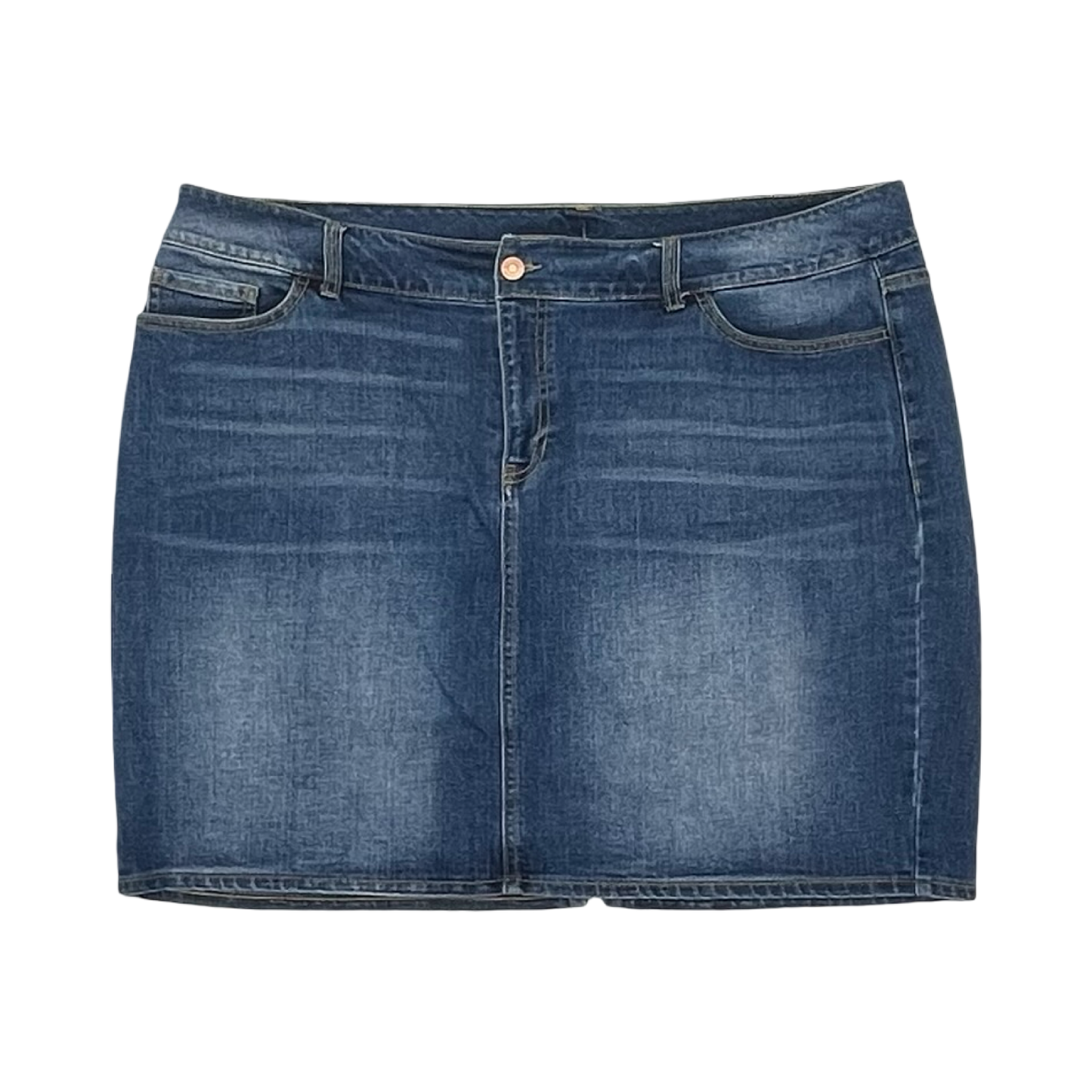 Skirt Mini & Short By Old Navy In Blue Denim, Size:20