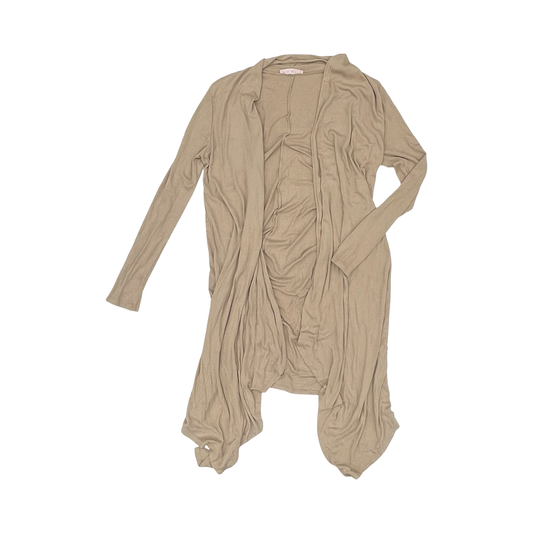 Cardigan By Blue Blush In Tan, Size:L