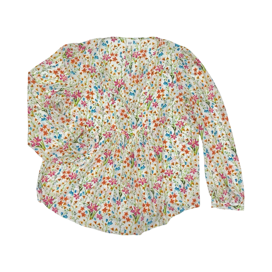 Blouse Ls By Gap In Floral Print, Size:L