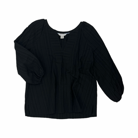 Blouse Ls By Tommy Bahama In Black, Size:S