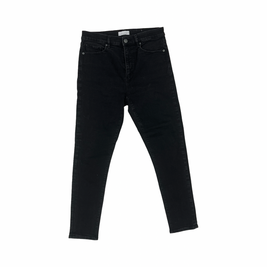 Jeans Skinny By Loft In Black Denim, Size:8
