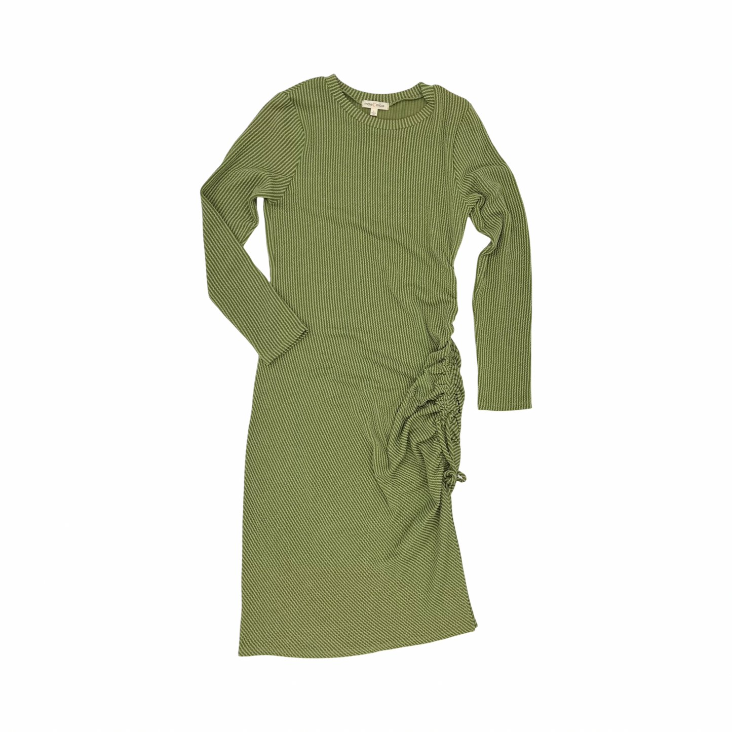 Dress Casual Midi By Moa Moa In Green, Size:L