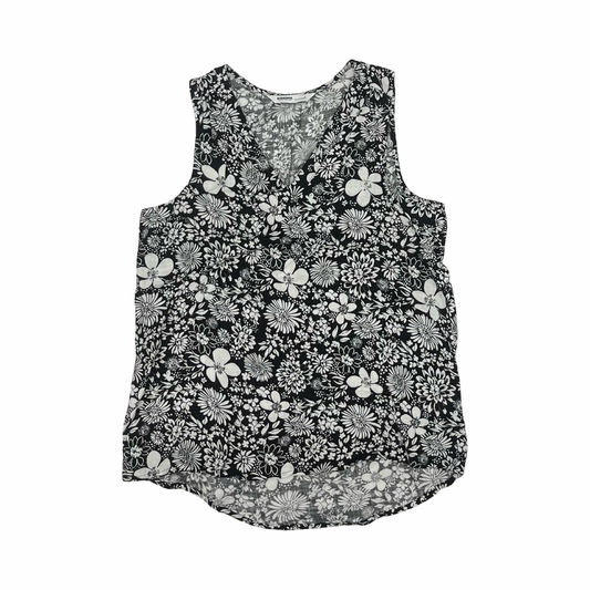 Blouse Sleeveless By Sonoma In Black & White, Size:S