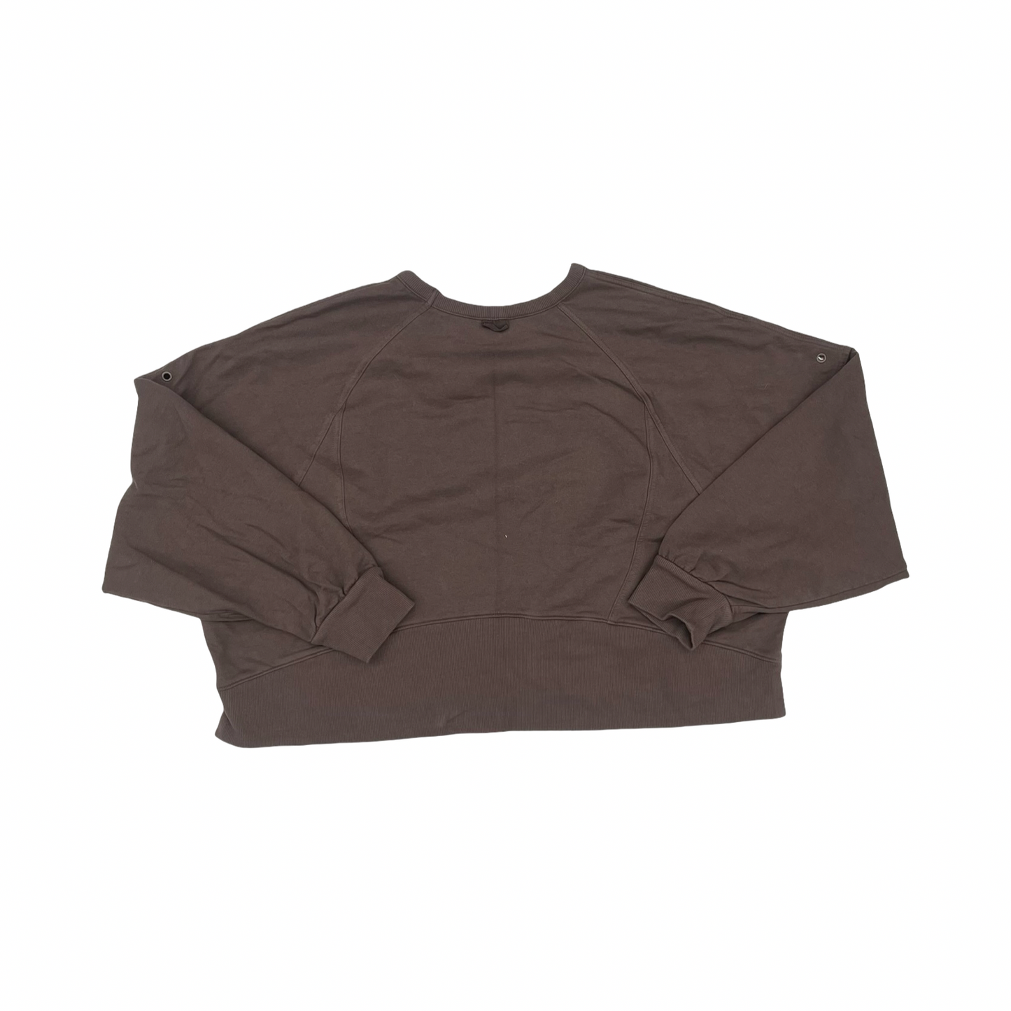 Athletic Sweatshirt Crewneck By Flx In Brown, Size:Xxl