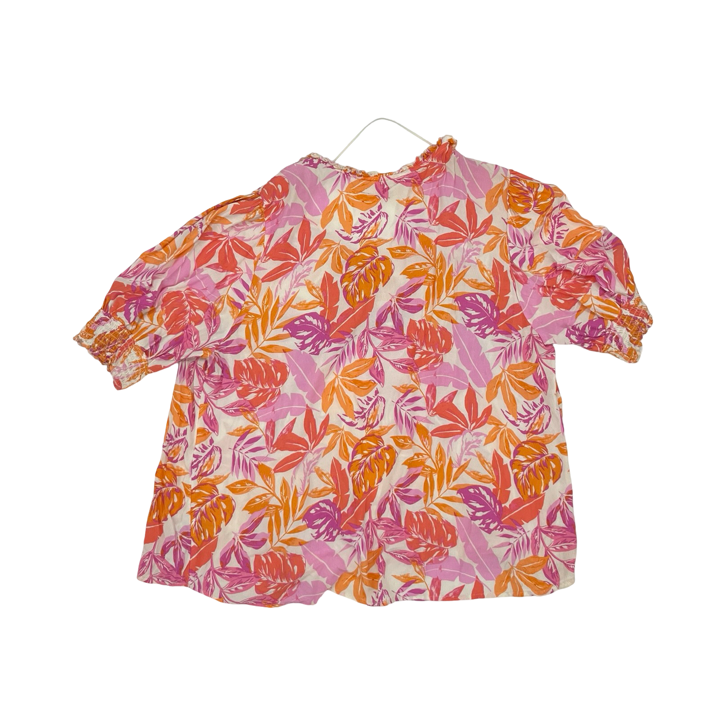 Blouse Ss By Terra & Sky In Multi, Size:1X