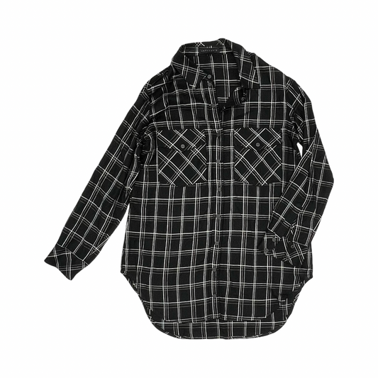 Blouse Ls By Sanctuary In Plaid Pattern, Size:L