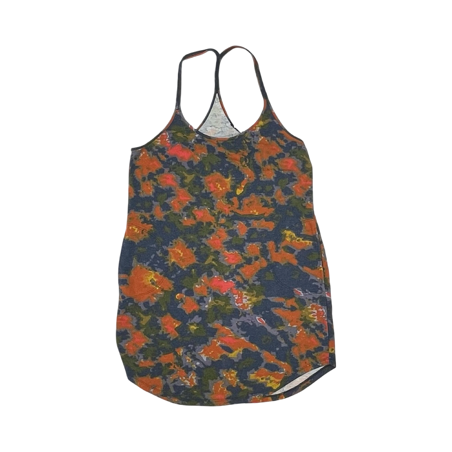 Dress Casual Short By Venus In Blue & Orange, Size:M