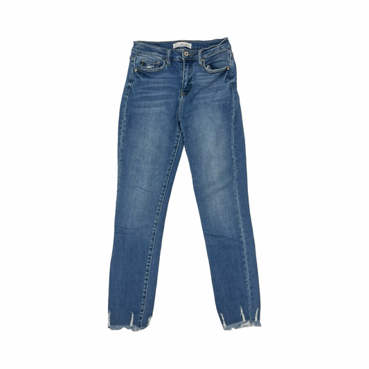 Jeans Skinny By Kancan In Blue Denim, Size:4