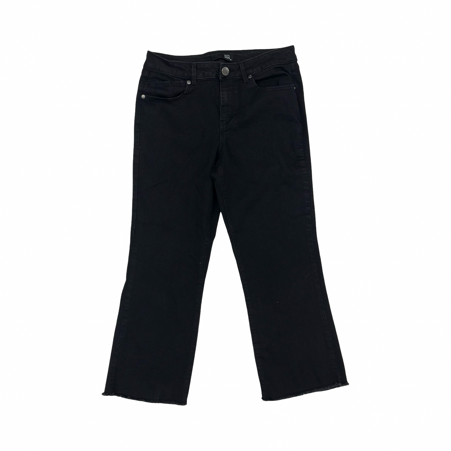 Jeans Cropped By 1822 Denim In Black Denim, Size:10