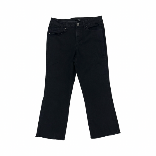 Jeans Cropped By 1822 Denim In Black Denim, Size:10