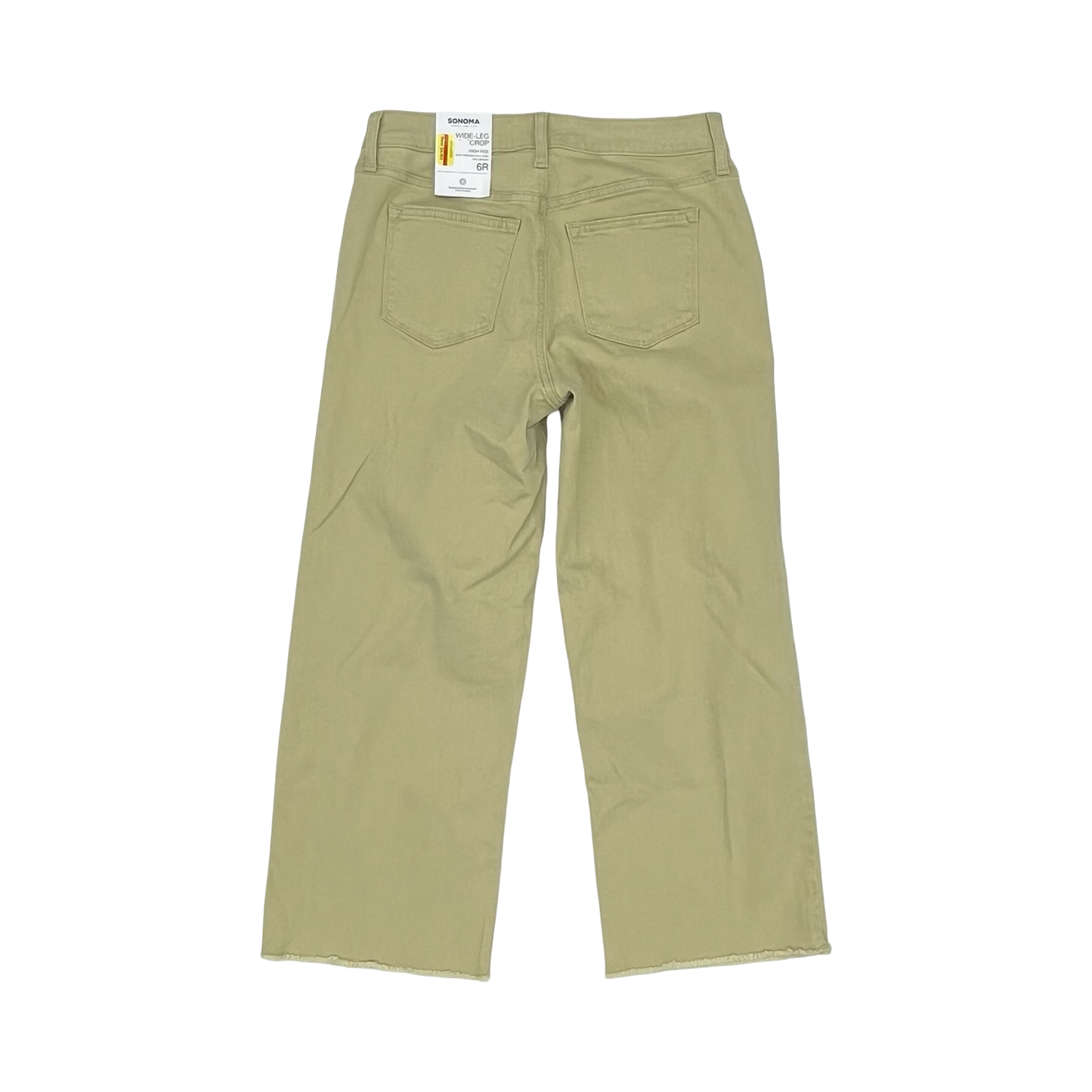 Jeans Cropped By Sonoma In Green Denim, Size:6