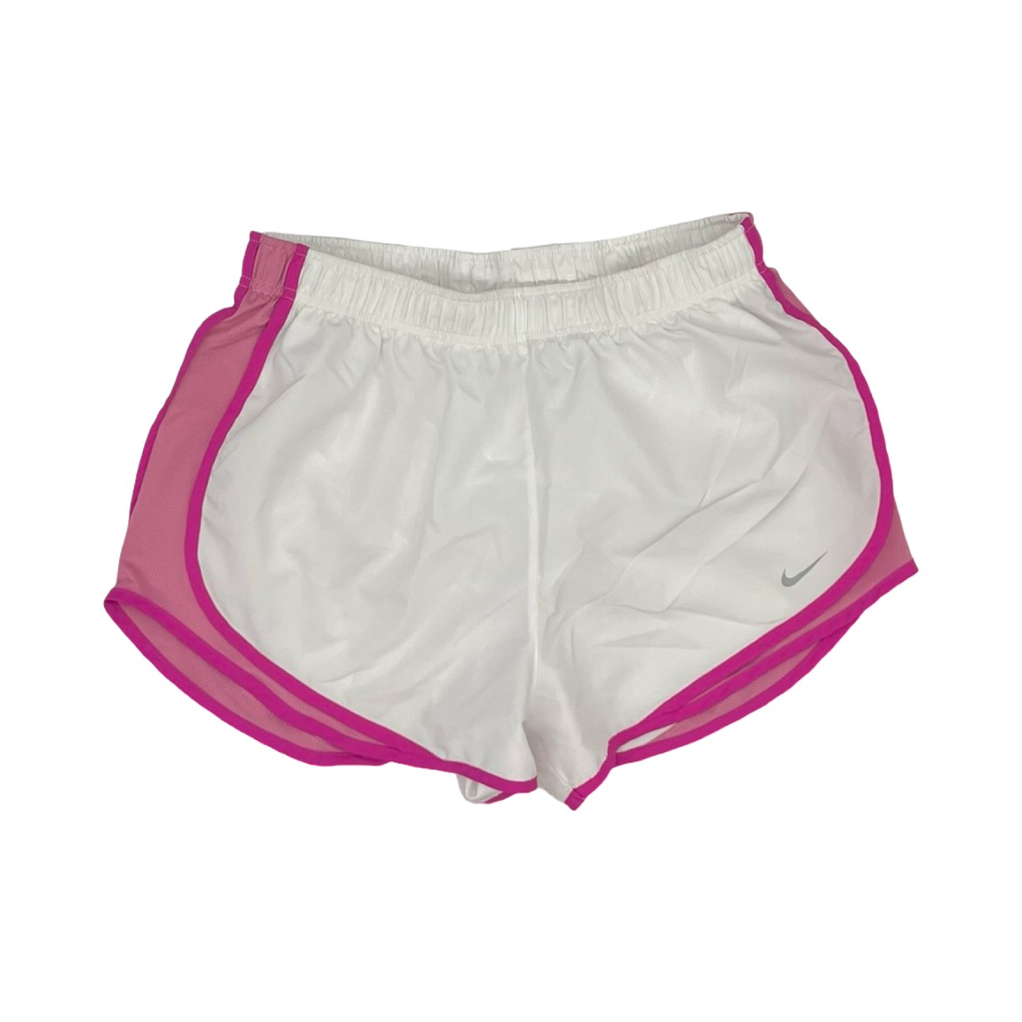 Athletic Shorts By Nike In Pink & White, Size:L