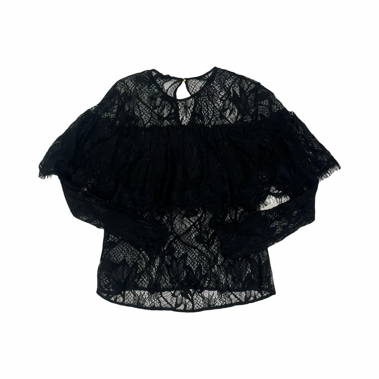 Blouse Ls By Who What Wear In Black, Size:S