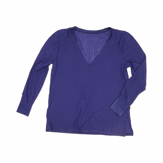 Athletic Top Ls Crewneck By Lululemon In Purple, Size:L