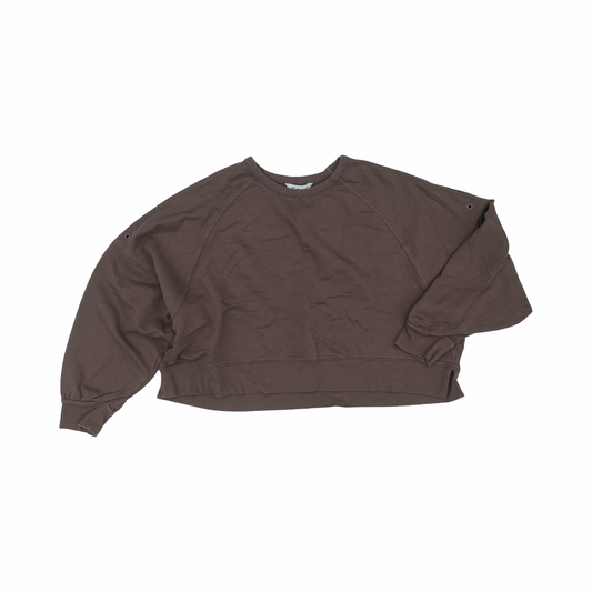 Athletic Sweatshirt Crewneck By Flx In Brown, Size:Xxl