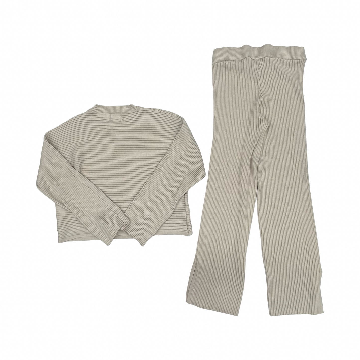 Lounge Set Pants By Pink Rose In Tan, Size:L