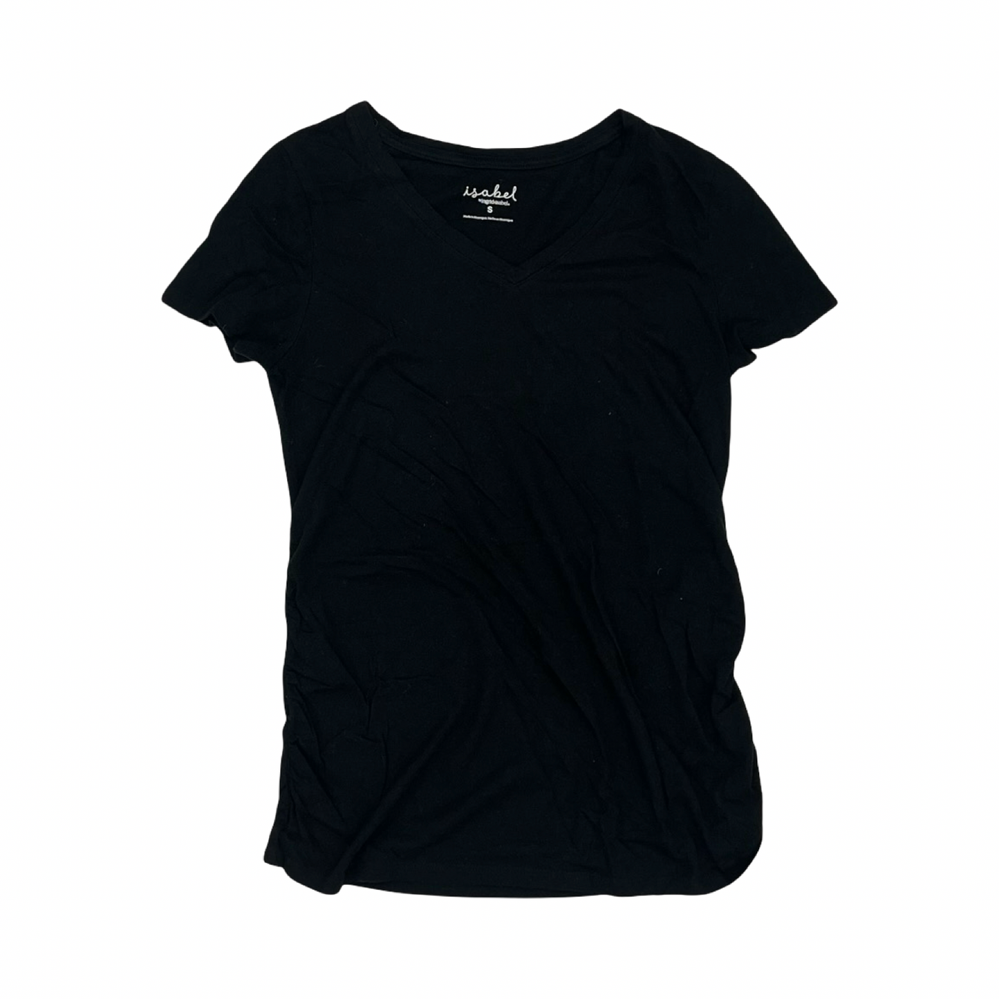 Mat Top Ss By Isabel Maternity In Black, Size:S