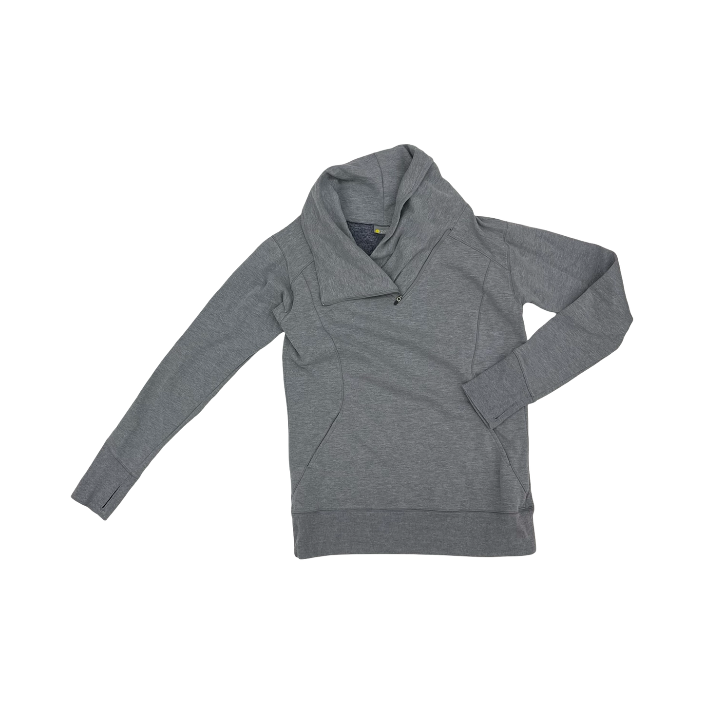 Sweatshirt Collar By Zella In Grey, Size:M
