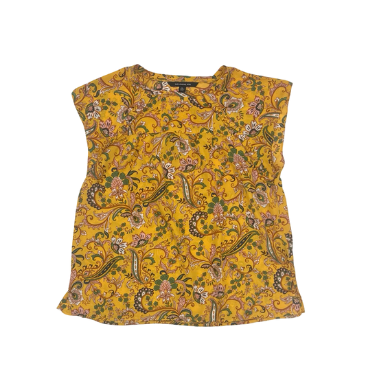 Blouse Ss By Zac And Rachel In Yellow, Size:Lp