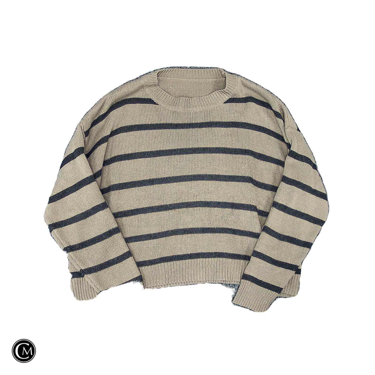 Sweater By Clothes Mentor In Black & Brown, Size: L