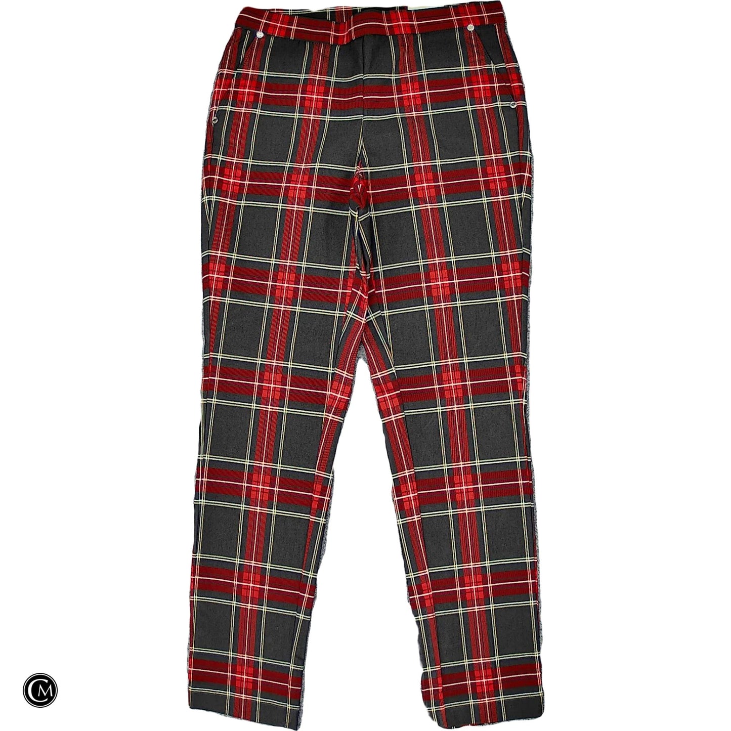 Pants Dress By Anne Klein In Plaid Pattern, Size: M