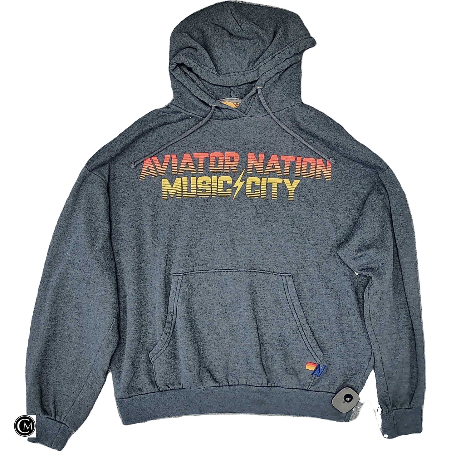 Sweatshirt Hoodie By Aviatior Nation In Grey, Size: Xs