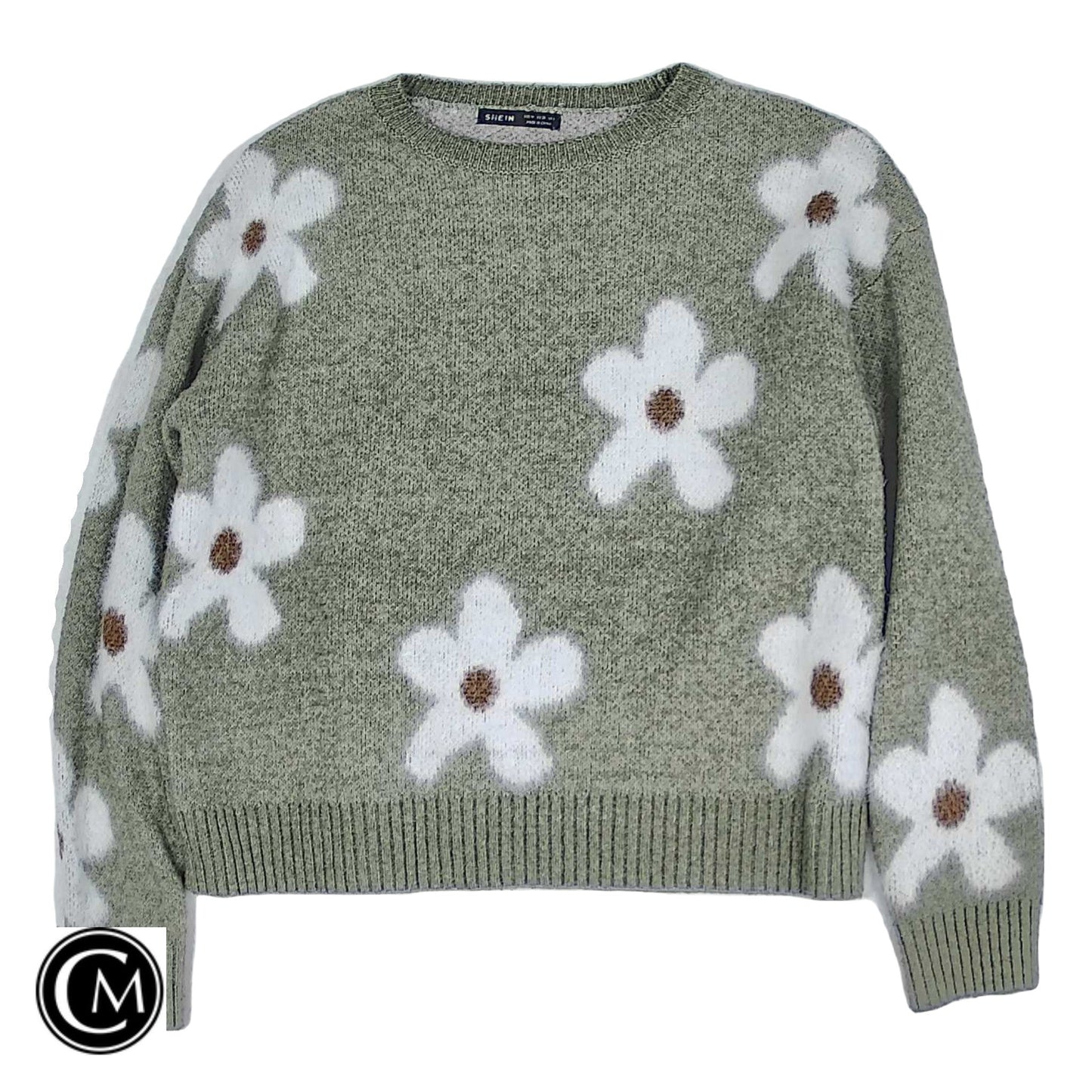 Sweater By Shein In Green, Size: 6