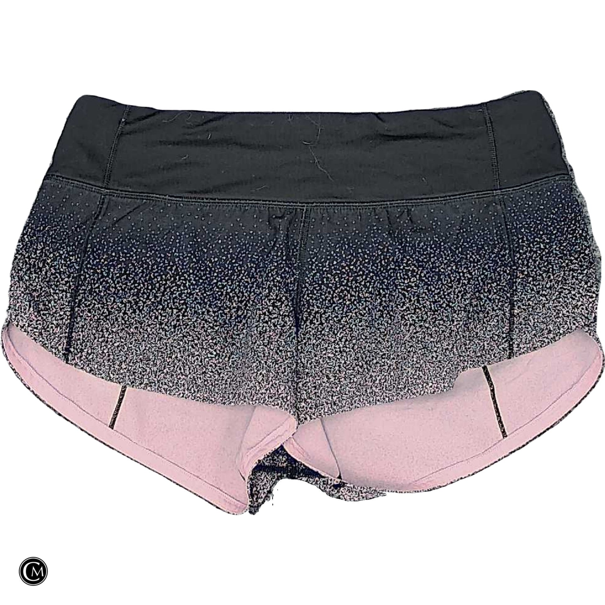 Athletic Shorts By Lululemon In Black & Purple, Size: S image 1
