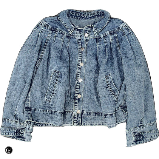 Jacket Denim In Blue Denim, Size: Xxl