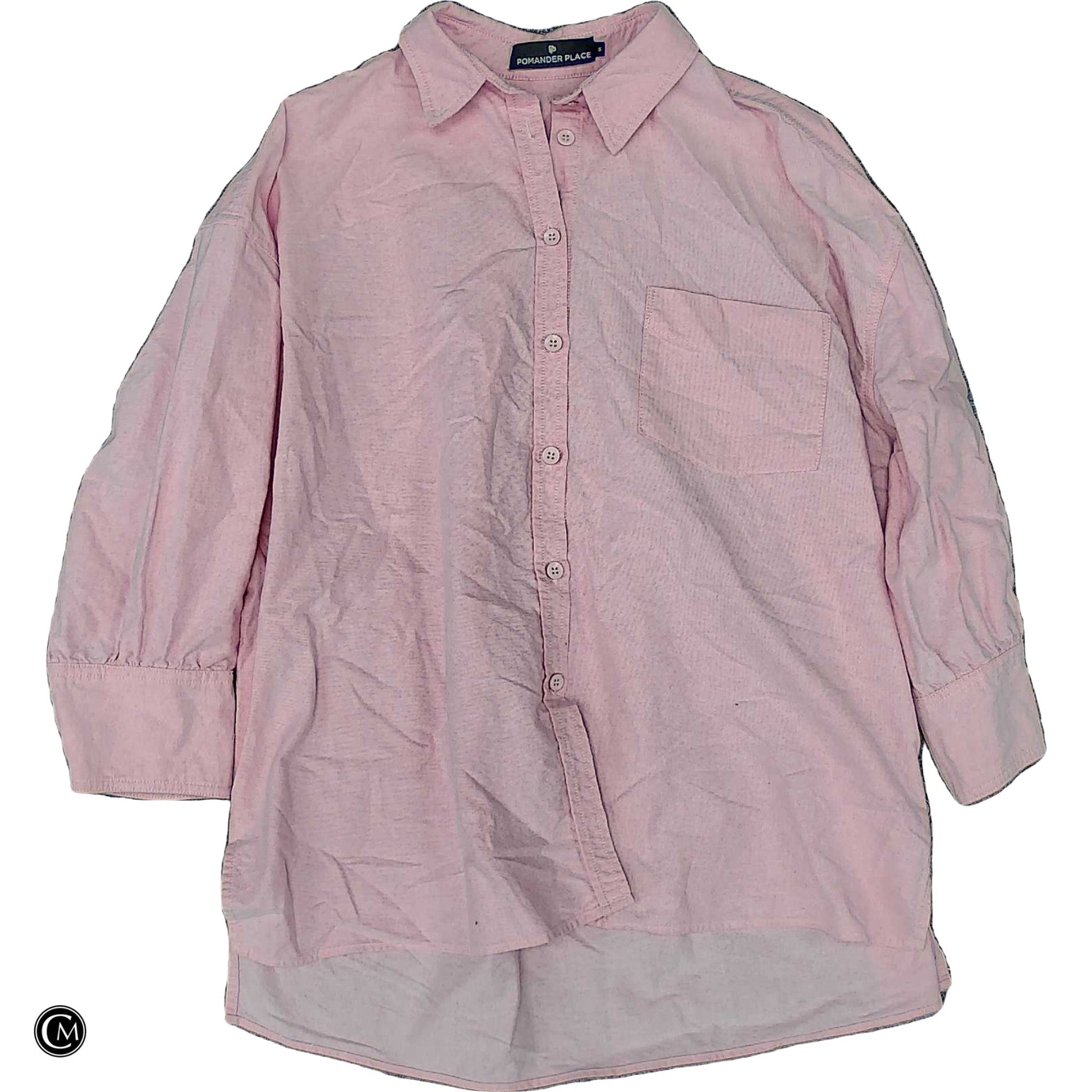 Top 3/4 Sleeve By Pomander Place In Pink, Size: S image 1