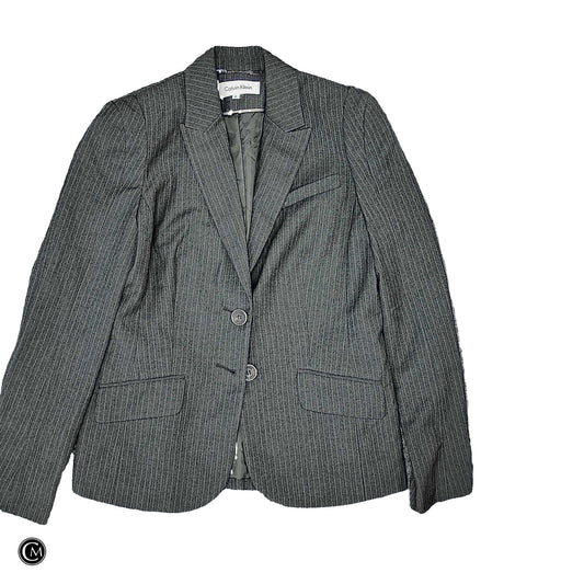 Blazer By Calvin Klein In Grey, Size: S