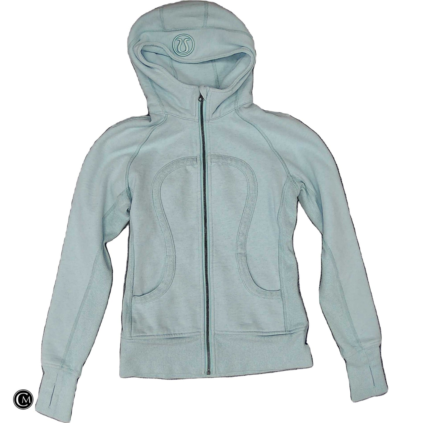 Athletic Sweatshirt Hoodie By Lululemon In Blue, Size: S image 1