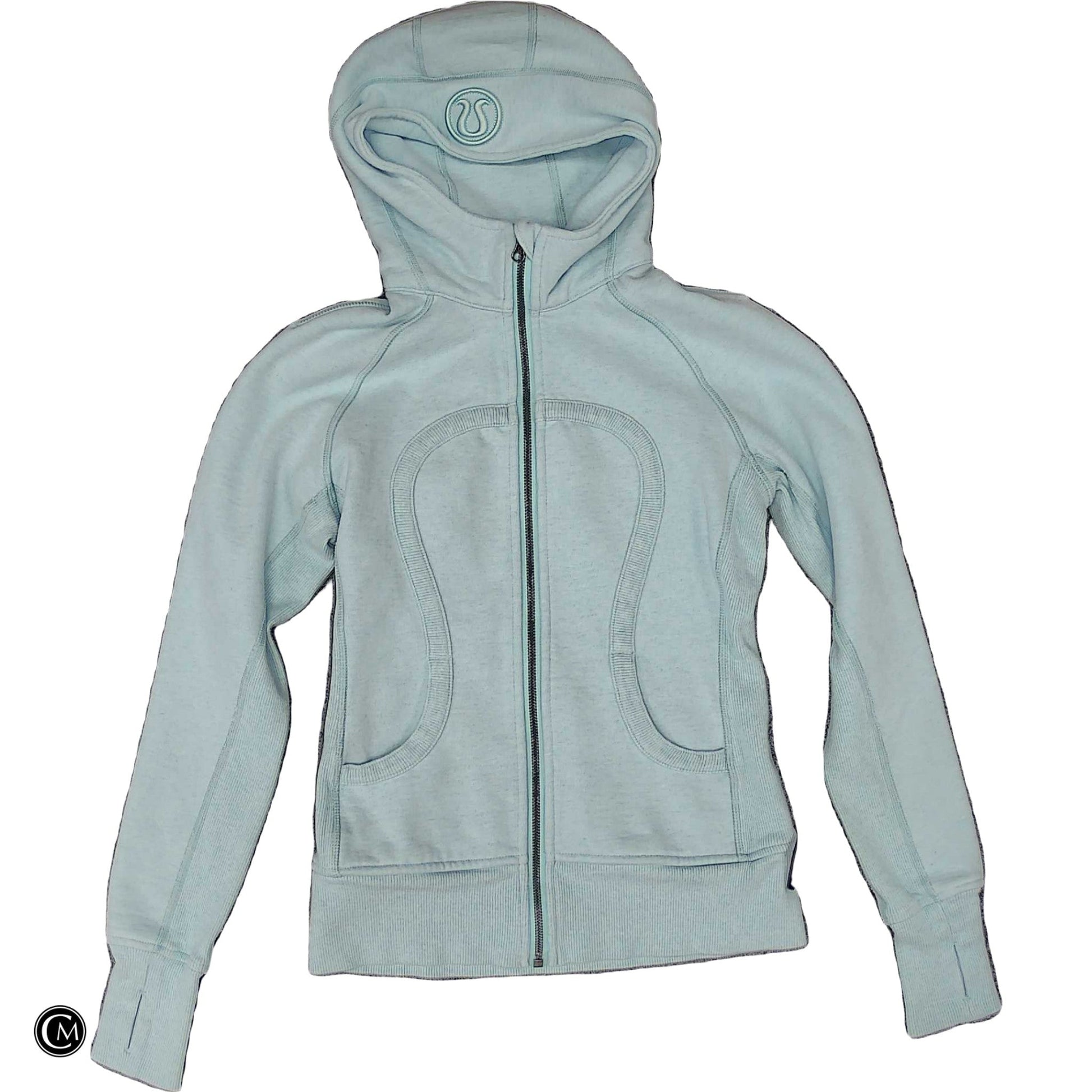 Athletic Sweatshirt Hoodie By Lululemon In Blue, Size: S image 1